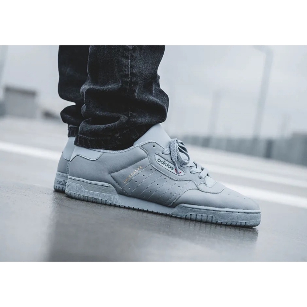 Adidas Yeezy Calabasas Powerphase Leather Sneakers Grey Size 5.5